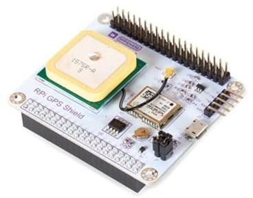 Whadda Escudo GPS NEO-6M para Raspberry PI, conexión U.FL, Antena de cerámica, Receptor GPS de 50 Canales