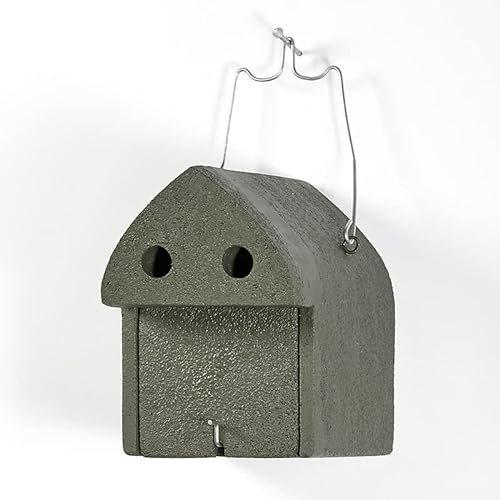 ERBECK - Nistkasten/Großraumnisthöhle aus Holzbeton für Kleinmeisen - Blaumeise, Sumpfmeise, Tannenmeise, Haubenmeise