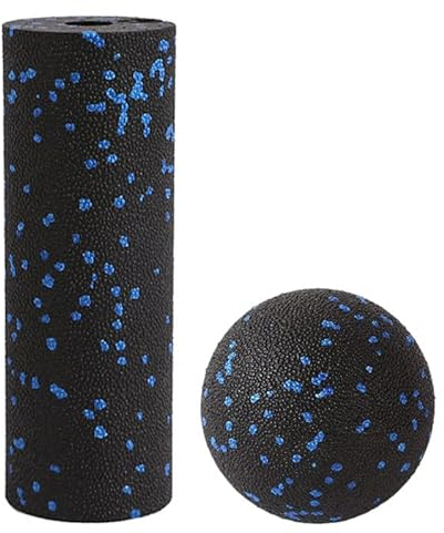 Rullo in schiuma – Rulli per massaggio muscolare per terapia dei punti trigger, rilascio miofasciale, massaggio profondo dei tessuti fitness e rilassamento dei muscoli stretti, palla di arachidi e