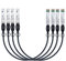H!Fiber.com 4pack 10Gb/s SFP+ DAC cable, 0.5m (1.6ft), 10GBase-CU passive direct copper Twinax SFP+ cable, for Cisco SFP-H10GB-CU0.5M, Ubiquiti,Netgear and Other Open Switches and NIC