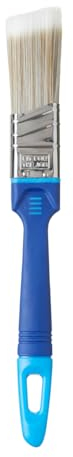 Fit For The Job Pinceau Artisanal de précision sans Perte de Poils de 25 mm pour Une Finition Lisse avec peintures-émulsions à Aspect Brillant et satiné sur Les Murs, plafonds, Meubles, Bois et métal
