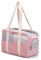 ALLSOPETS Weiche Tragetasche für Kleine Hunde Katzen, Faltbare Atmungsaktive Hundetasche mit Sicherheitsleine, Leichte Haustiertasche für Reisen Tierarztbesuche Outdoor (Pastell Rosa)