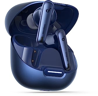 soundcore by Anker Liberty 4 NC Wireless Noise Cancelling Earbuds, 98.5% Noise Reduction, Adaptive Noise Cancelling to Ears and Environment, Hi-Res Sound, 50H Battery, Wireless Charging(Renewed)