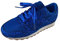 Damen Sneaker Pailletten Glitzer Flach Schuhe Freizeit Atmungsaktiv Walkingschuhe Turnschuhe Outdoor Fitness Jogging Sportschuhe Dark Blau 39