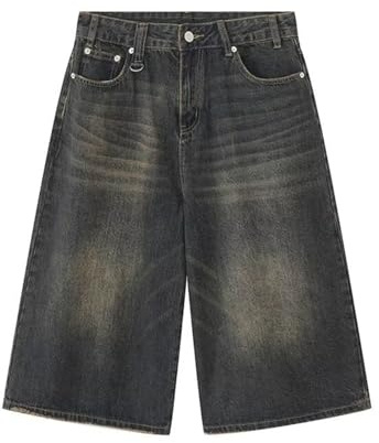 FYHTC Blue-02 Large Baggy Women's Y2k Jean Shorts