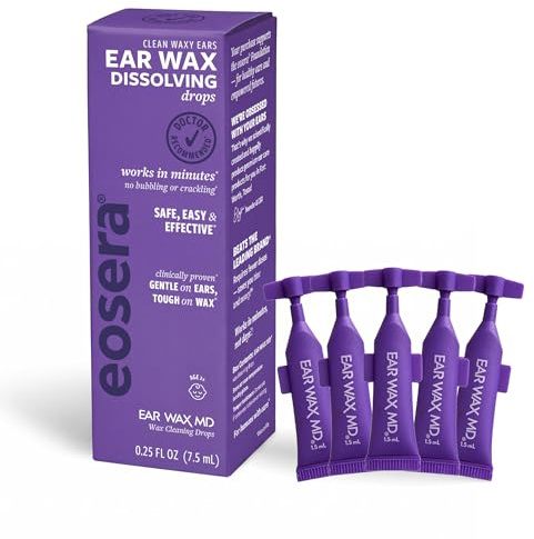 eosera Ear Wax MD Cleaning Kit - 5 Vials - 1.5 mL Each