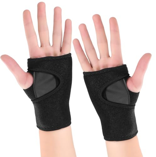 1 Pair of Black Wrist Guards, Sports Protective Gear, Adjustable Wrist Guards, Wrist Fixed Wrist Guards, Wrist Protection Equipment