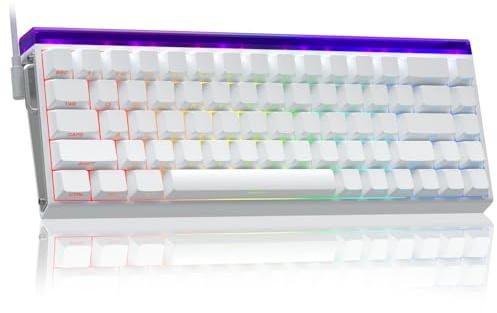 AULA Hero 68 HE 60% Gaming Keyboard Wired, Hall Effect Magnetic Switch Keyboard with Adjustable Actuation, Fast Trigger Mode, 8K Hz Polling Rate, 0.125ms Latency,Side Printed PBT Keycaps, RGB Backlit