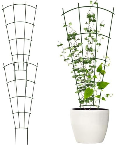 3 Pezzi Traliccio Per Piante Rampicanti, Traliccio, Gabbia Per Piante, Traliccio Per Piante In Vaso, Traliccio Accessorio Da Giardino, Antiruggine Supporto Piante Vaso Arrampicata, Adatto per le viti