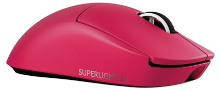 Logitech G PRO X SUPERLIGHT 2c trådlös gamingmus | 53 g pro-grade kompakt mus, 5 programmerbara knappar, USB-C-laddning, 44K DPI-sensor, upp till 8 khz för PC/Mac - Rosa