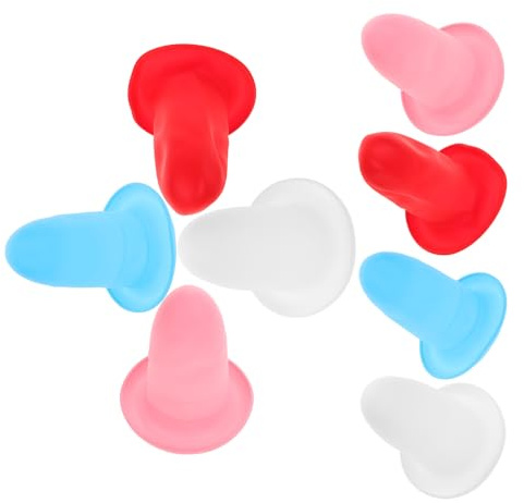 Healvian Copribottiglie da Viaggio in Silicone Elastico Set da 8 Pezzi 22 Cm Anti-perdita Coperture per Contenitori Shampoo e Cosmetici Accessori Viaggio Pratici e Colorati