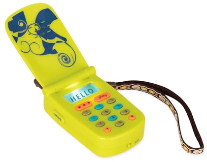B. toys - Hellophone - Grün - Spielzeug-Handy - Interaktives Telefon - Lichter und Geräusche - Spielzeugtelefon für Kleinkinder, Kinder - 18 Monate +