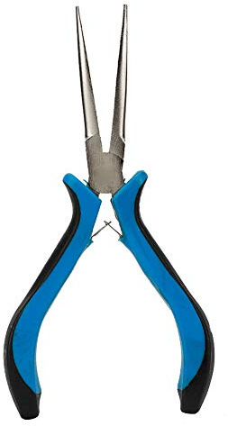 Cyrank Alicates ergonómicos para joyería, Mini alicates de Acero Inoxidable de 6,1 Pulgadas, alicates de Punta Redonda para reparación de Joyas, Envoltura de Bucle de Alambre, Abalorios