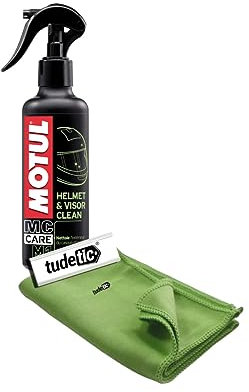 - Limpiador de Cascos y Pantallas + Trapo MC Care M1 Helmet & Visor Clea KT-118
