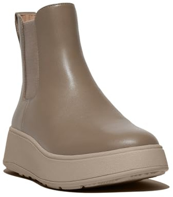 Fitflop Botas Chelsea de piel para mujer F-mode, Minky Gris, 36 EU