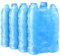 4-Pack Ice Packs for Lunch Boxes Cooler Insulated Bags Reusable Flexible Cold Long Lasting Camping Thin Small Pack Medium Freezer Accessories Essentials Storage Sandwich School Kids Adults Blue