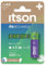 ITSON, batterie ricaricabili AA, pacco da 4, capacità 2000 mAh, imballagio con il 95% di materiali riciclati, Made in Japan, pile pre-caricate per orologi e telecomandi