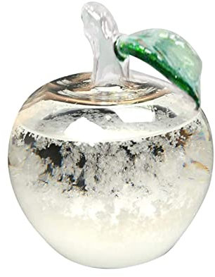 Shuanggui und Weihnachtsbirnen, Wetterdekoration, Desktop, 50 ml, austauschbare Glasflasche, Heimdekoration, Solarleuchten, Gartenstatuen für den Außenbereich (weiß, Einheitsgröße) charitable