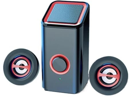 AYCDL Speaker Home Theater Sound Speakers Desktop Computer Player Audio for PC Phone Subwoofer Multi-Media,E-As shown