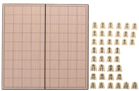 ifundom Ajedrez Japonés Magnético Tabla De Madera para Viajes para Niño Niña y Adultos Mejora Habilidades Estratégicas Resolución De Problemas