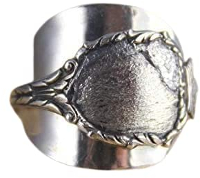 Ring 800 Silber Besteckschmuck Ring, ca. 64 (20,5) Löffelring