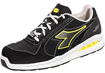Utility Diadora – låg arbetssko Run NET AIRBOX Low S3 SRC för män och kvinnor (EU 41) c0200 svart vit