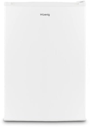 H.Koenig Kühlschrank FGX880, Kombi-Unterbaukühlschrank, 113L, Gefrierschrank 17L, Eiswürfelschale, Gemüseschublade, Flaschenhalter, 2 Ablagen, Höhenverstellbar, Wendetür, 60W [Energieklasse F], White