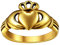 FaithHeart Damen Frauen Claddagh Ring Irischer Herz Versprechen Fingerring BFF Ring Freundschaftsring Ehering für Paar Pärchen Familie