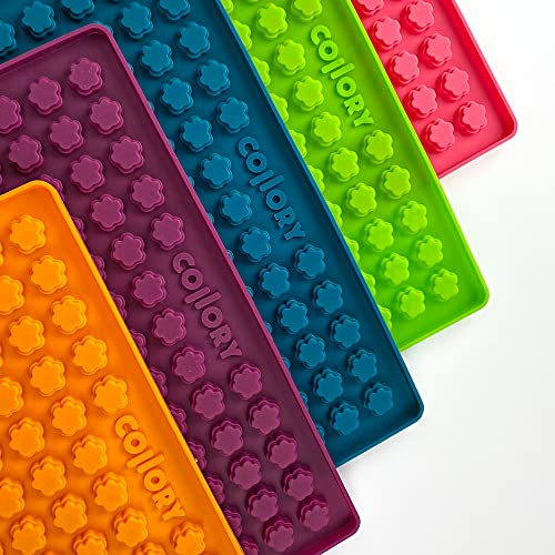 Collory Mini Pfoten (1,5 cm) Silikon Leckerli Backmatte, Hundekekse selbst backen, Schokoladenform, Bonbonform, Material antihaftend und lebensmittelecht (BPA-Frei)