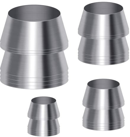 Juego de 20 cuñas de seguridad con mango redondo de metal para mano y martillo de cuña de acero para hacha, martillo de garra, trineo (0.31/0.39/0.47/0.55 pulgadas)