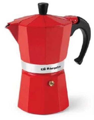 Orbegozo Cafetera Italiana KFR940 9 Tazas Rojo