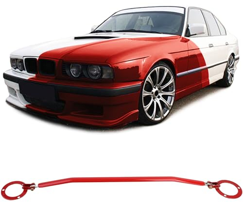 Alu Domstrebe Rot vorne verstellbar passend für 5er BMW E34 520i 525i 89-96