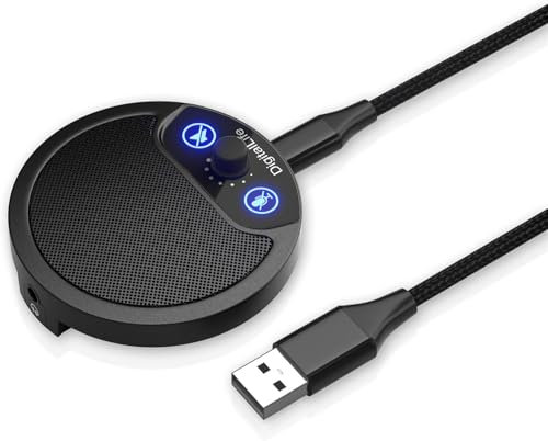 DigitalLife USB Conference Microphone (Omni-Directional) - Online Meeting PC Mic (No Built-In Speaker, PC/Mac)