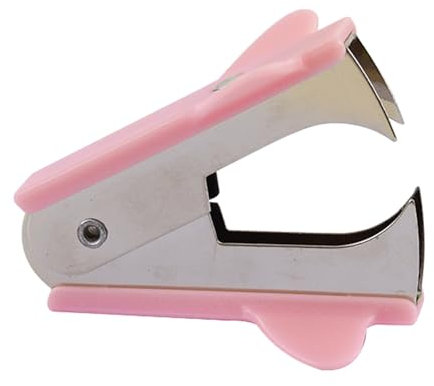 Heftklammerentferner, Heftklammerzieher Entfernung Werkzeug für das Heim Schulbüro, Professionelle Heftklammerentferner Werkzeuge für das Klassenzimmer(Sakura-Rosa)