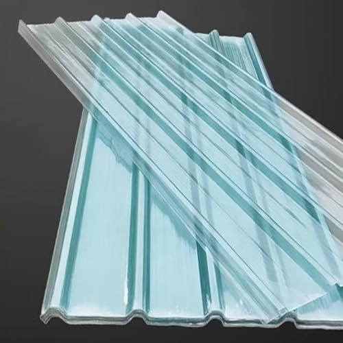 Bitumenwellplatten,Stumme Wellbahn Dachbleche,Dachplatten,UV-Beständige Gewächshausplatten,Regensichere Schuppenplatte,FRP-Tageslichtplatten,Ersatzplatten,1mm Dick (0.9x0.6m/35x24in,1 Pcs)