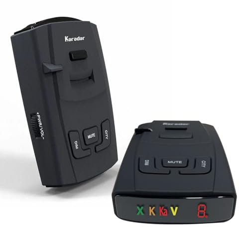 Radar Detector X/K/Ka Band & Laser Detection, detectable Police Speed Trap Detectors for Cars LaserEye and False Alert Filtering S360 (KARADAR)