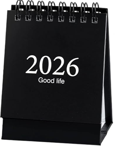 Mini calendario da tavolo 2026, calendario ribaltabile da 4x3 pollici per la pianificazione della scrivania, da gennaio 2026 a dicembre, organizer tascabile per prodotti per ufficio.
