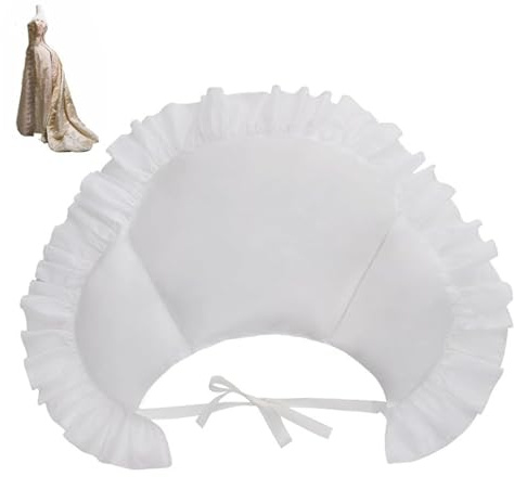 Gonna con trambusto, sottosella in stile vittoriano, morbido e increspato bianco, con laccio in vita, senza cerchio, borsa laterale elisabettiana rococò, per abiti del XVIII secolo per l'uso quotidia
