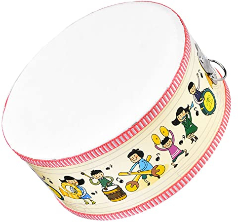 Kindertrommel Holz Trommel Set mit Tragegurt und Aufklebern Musikspielzeug Schlaginstrument für Kinder