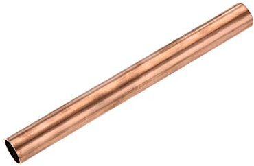 sourcing map Tube Cuivre Rond 20mm Diamètre Externe, 18mm Diamètre Intérieur, 1mm Paroi Épaisseur 20cm Longueur Droit Tuyau