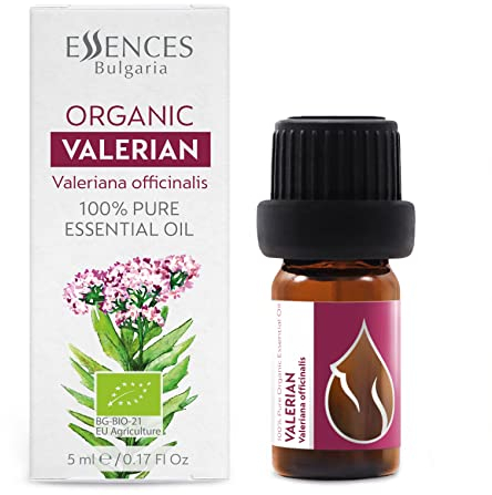 Essences Bulgaria BIO Baldrian Ätherisches Öl 5 ml | Valeriana officinalis | Für Guten Schlaf, Entspannung, Stressabbau | Aromatherapie | Therapeutischer Grad | 100% Reines Öl