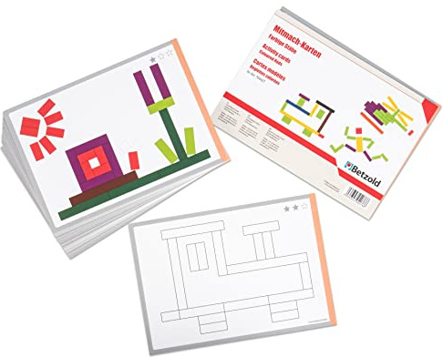 Betzold - Mitmach-Karten Farbige Stäbe - Rechnen & Vergleichen, Förderung der Feinmotorik