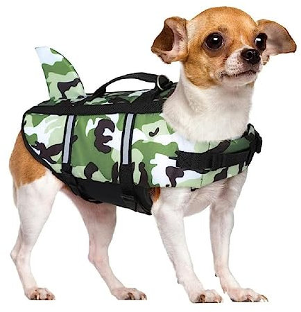 Bouée de sauvetage réglable pour chiens avec ceinture de sauvetage haute flottabilité pour chiots Gilet de sauvetage réfléchissant et réglable Piscine