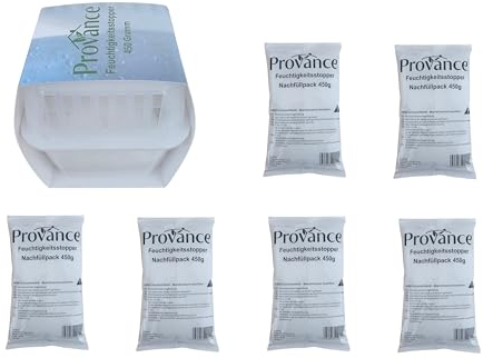 Lot de 6 Déshumidificateurs Anti-Humidité de 450 g de Granulés pour Sèche-linge