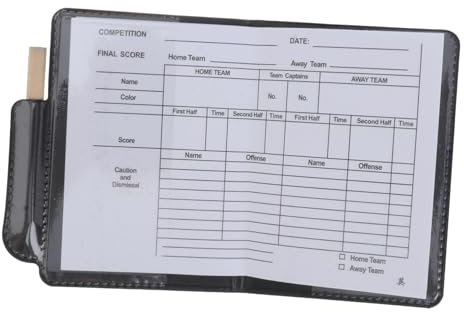 HANABASS Fußball Mit Gelben Und Roten Karten Aus Robustem Kunststoff Für Schiedsrichter Beim Fußballspiel Tragbar Leicht Zu Entnehmen Für Sportveranstaltungen