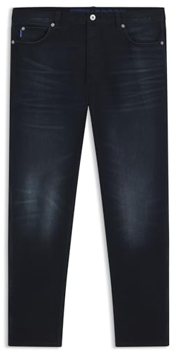 HUGO Hommes Brody Jean Tapered en Denim Stretch Bleu-Noir