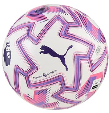 Puma Unisex Orbita Pro Premier League Fußball (FIFA Quality Pro), weiß-Mehrfarbig, AH25, Größe 5