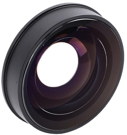 Oreilet Obiettivo Fisheye per Fotocamera, Vetro Ottico in Lega di Alluminio Grandangolare 0,2X 180°, Rivestimento Antiriflesso Multistrato per Fotocamere con Attacco da 37 Mm
