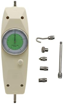 MEIVIYA Dial Medidor de presión y tracción Dinamómetro analógico Puntero de presión y tracción Medidor de tensión de Empuje Dinamómetro(50N 5KG)