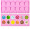EUIOOVM 2 stück Lollipop Form Silikon, Cake Pop mit 24 Stück Lollipop Sticks Cakepopsform, Lollipop Formen für Cakes, Süßigkeiten, Gelee und Schokolade, Antihaftbeschichtet (Rosa)